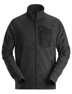 8042 Chaqueta de forro polar de malla suave FlexiWork negro