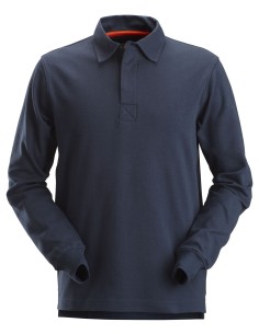 2612 Polo manga larga de rugby AllroundWork Azul marino