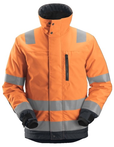1130 Chaqueta de alta visibilidad clase 3 con aislamiento 37.5 AllroundWork naranja/ gris acero