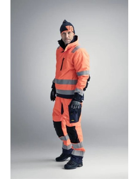 1130 Chaqueta de alta visibilidad clase 3 con aislamiento 37.5 AllroundWork naranja/ gris acero