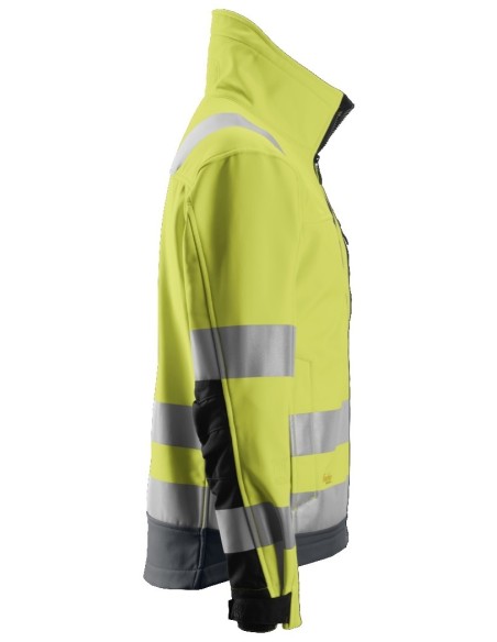 1230 Chaqueta Softshell de alta visibilidad clase 3 AllroundWork amarillo/ gris acero