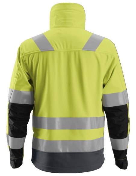1230 Chaqueta Softshell de alta visibilidad clase 3 AllroundWork amarillo/ gris acero