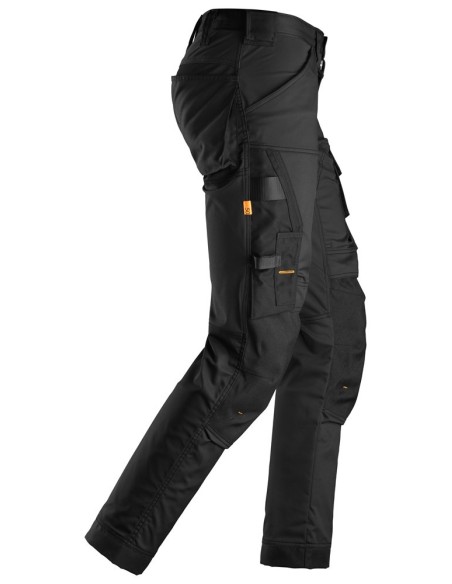 6341 Pantalones largos de trabajo elasticos AllroundWork Slim Fit color negro
