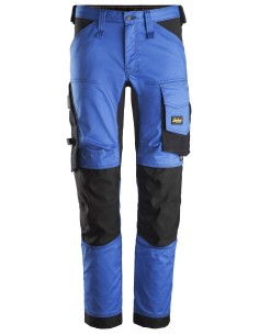 6341 Pantalones largos de trabajo elasticos AllroundWork Slim Fit color azul verdadero/ negro