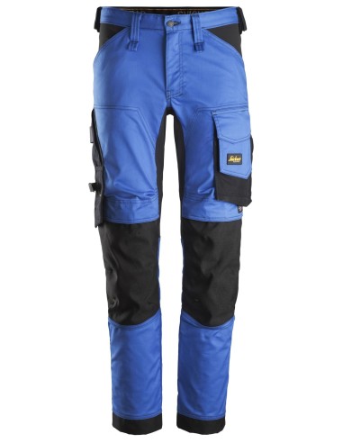 6341 Pantalones largos de trabajo elasticos AllroundWork Slim Fit color azul verdadero/ negro