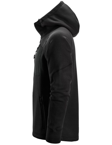 8041 Sudadera con capucha y forro polar Flexiwork negro