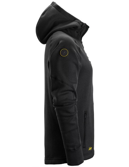 8041 Sudadera con capucha y forro polar Flexiwork negro