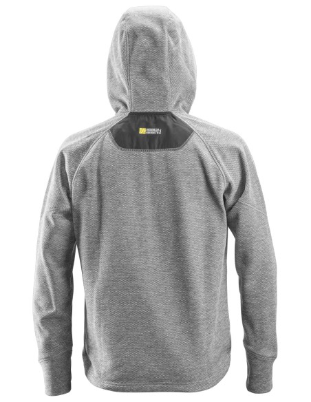 8041 Sudadera con capucha y forro polar Flexiwork gris-negro