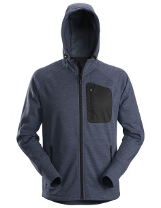8041 Sudadera con capucha y forro polar Flexiwork azul marino-negro