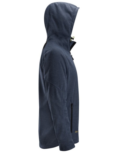 8041 Sudadera con capucha y forro polar Flexiwork azul marino-negro