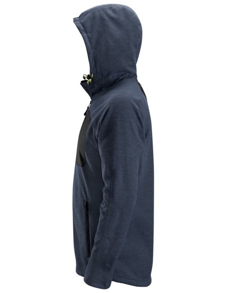 8041 Sudadera con capucha y forro polar Flexiwork azul marino-negro