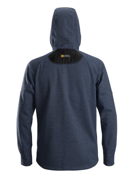 8041 Sudadera con capucha y forro polar Flexiwork azul marino-negro