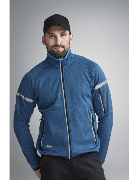 8004 Chaqueta de forro polar 37.5 AllroundWork azul verdadero