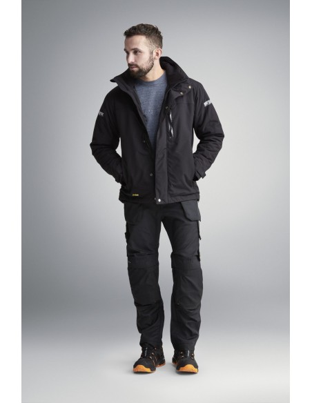 1102 Chaqueta impermeable con aislamiento AllroundWork negro