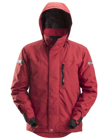 1102 Chaqueta impermeable con aislamiento AllroundWork rojo/ negro