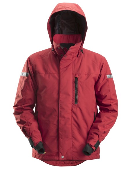 1102 Chaqueta impermeable con aislamiento AllroundWork rojo/ negro