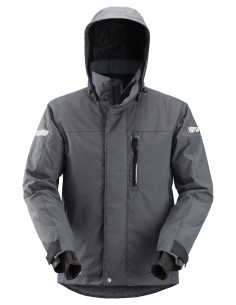 1102 Chaqueta impermeable con aislamiento AllroundWork gris acero/ negro