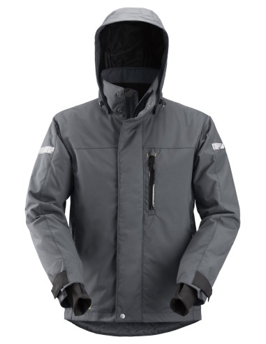 1102 Chaqueta impermeable con aislamiento AllroundWork gris acero/ negro