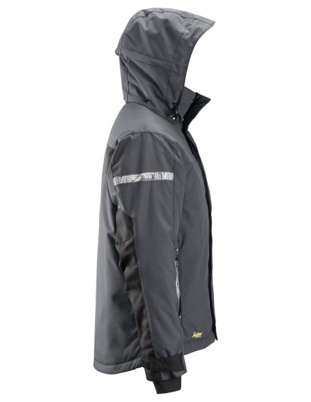 1102 Chaqueta impermeable con aislamiento AllroundWork gris acero/ negro