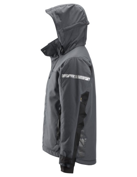 1102 Chaqueta impermeable con aislamiento AllroundWork gris acero/ negro