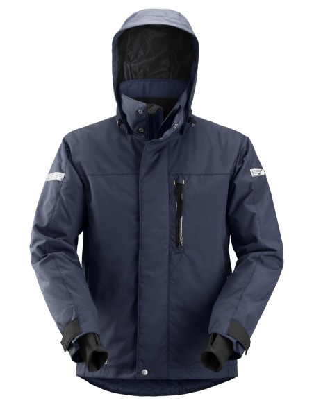 1102 Chaqueta impermeable con aislamiento AllroundWork azul marino/ negro