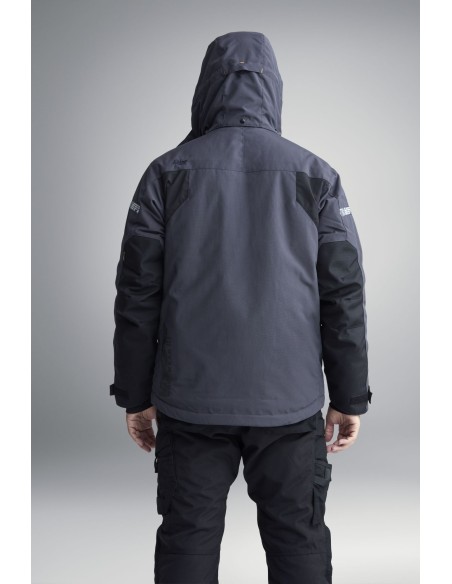 1102 Chaqueta impermeable con aislamiento AllroundWork azul marino/ negro
