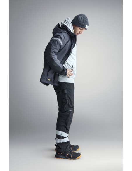 1102 Chaqueta impermeable con aislamiento AllroundWork azul marino/ negro