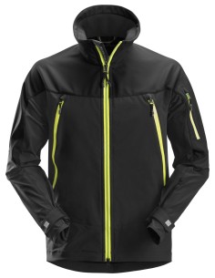 1940 Chaqueta SoftShell elastica FlexiWork Negro / Amarillo neon