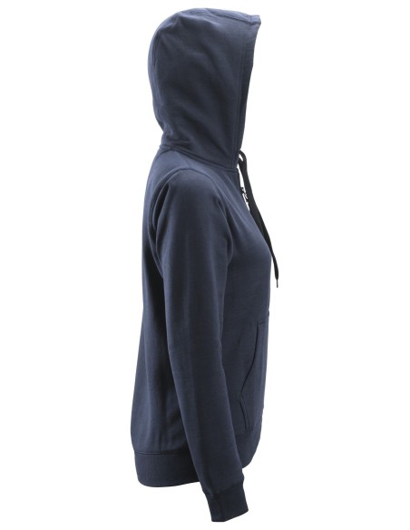 2806 Sudadera mujer con capucha y cremallera completa azul marino