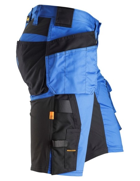 6141 Pantalones cortos de trabajo elasticos Slim Fit AllroundWork con bolsillos flotantes azul verdadero/ negro