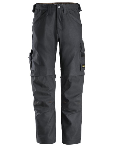 6324 Pantalones largos de trabajo elasticos AllroundWork Canvas+ color gris acero
