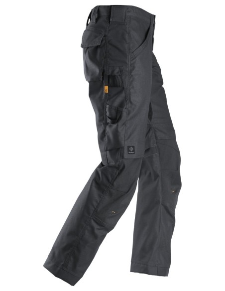 6324 Pantalones largos de trabajo elasticos AllroundWork Canvas+ color gris acero