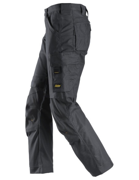 6324 Pantalones largos de trabajo elasticos AllroundWork Canvas+ color gris acero