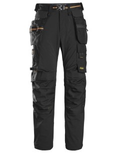 6515 Pantalones largos de trabajo cortaviento GORE Windstopper AllroundWork negro