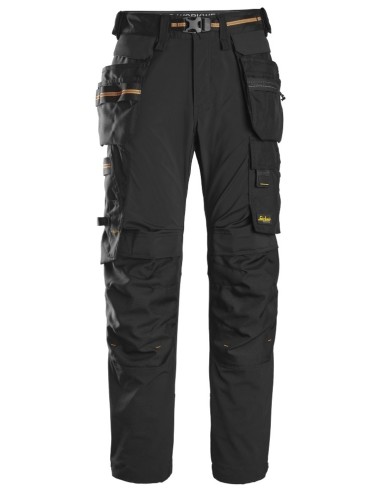 6515 Pantalones largos de trabajo cortaviento GORE Windstopper AllroundWork negro