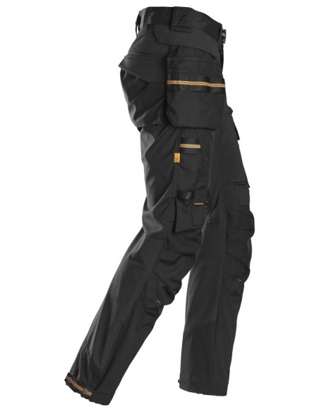 6515 Pantalones largos de trabajo cortaviento GORE Windstopper AllroundWork negro