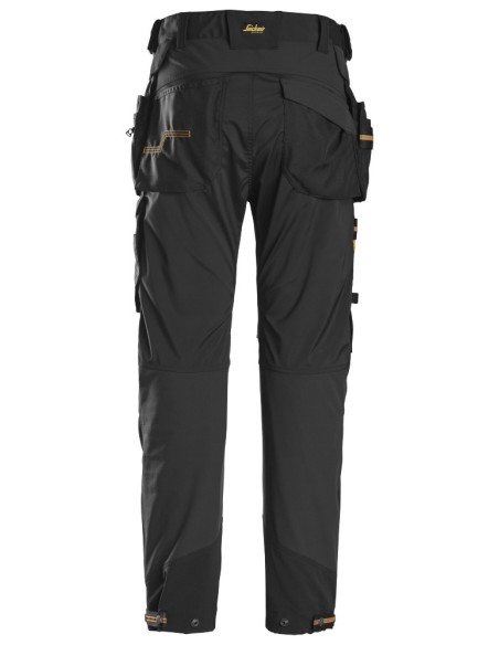 6515 Pantalones largos de trabajo cortaviento GORE Windstopper AllroundWork negro