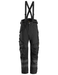 6620 Pantalones largos de trabajo impermeables 37.5 acolchados con doble capa AllroundWork negro