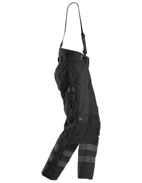 6620 Pantalones largos de trabajo impermeables 37.5 acolchados con doble capa AllroundWork negro