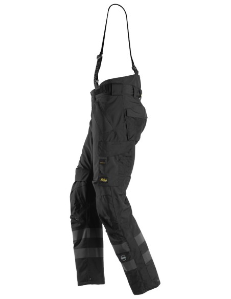 6620 Pantalones largos de trabajo impermeables 37.5 acolchados con doble capa AllroundWork negro