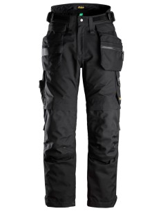 6580 Pantalones largos de trabajo FlexiWork negros con GORETEX 37.5 y bolsillos flotantes