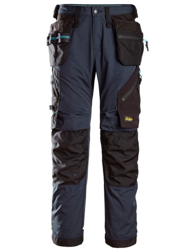 6210 Pantalones largos de trabajo con bolsillos flotantes LiteWork 37.5 azul marino-negro