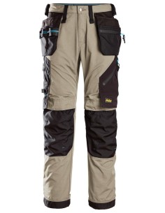 6210 Pantalones largos de trabajo con bolsillos flotantes LiteWork 37.5 beige-negro