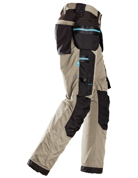 6210 Pantalones largos de trabajo con bolsillos flotantes LiteWork 37.5 beige-negro