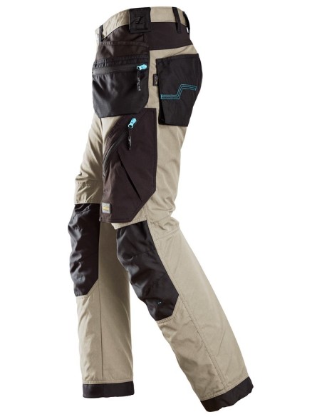 6210 Pantalones largos de trabajo con bolsillos flotantes LiteWork 37.5 beige-negro