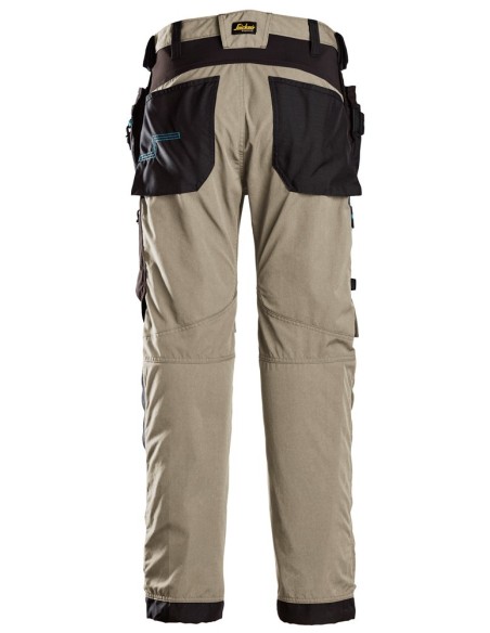 6210 Pantalones largos de trabajo con bolsillos flotantes LiteWork 37.5 beige-negro