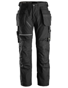 6214 Pantalones largos de trabajo con bolsillos flotantes Canvas+ RuffWork negro