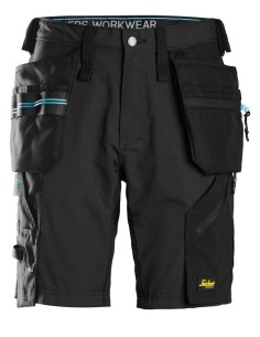 6110 Pantalones cortos de trabajo LiteWork 37.5 con bolsillos flotantes negro