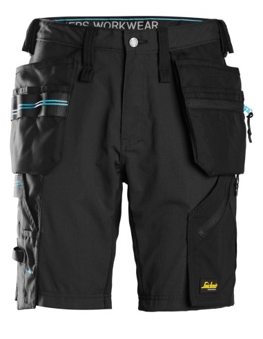 6110 Pantalones cortos de trabajo LiteWork 37.5 con bolsillos flotantes negro