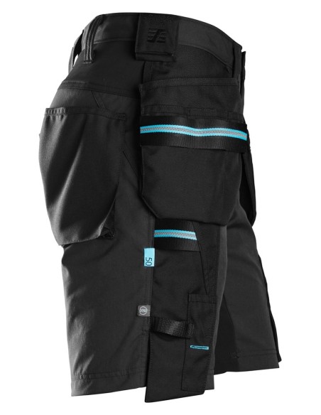 6110 Pantalones cortos de trabajo LiteWork 37.5 con bolsillos flotantes negro